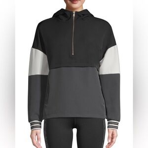 Avia Women's Athleisure 1/4 Zip Colorblock Pullover Hoodie